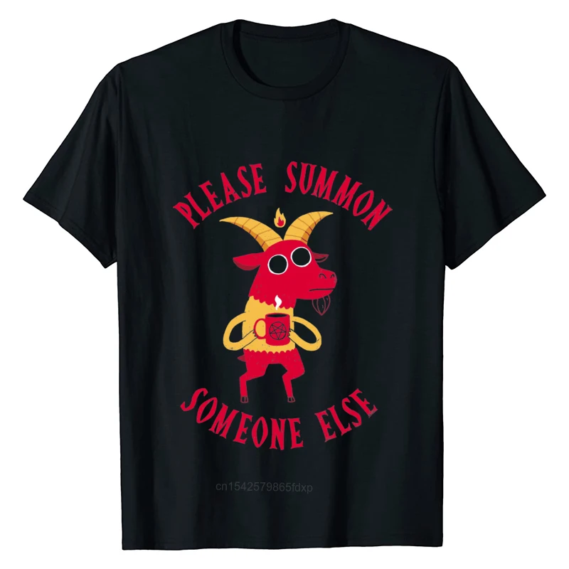 

Summer Men T Shirt Summon Someone Else Men's T Shirt For Adult Casual Europe Manga Tees High Quality Goth Style Special T Shirt