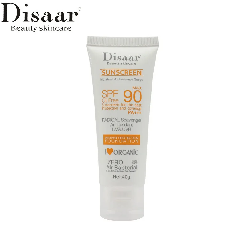 Disaar солнцезащитный крем Spf 90++ увлажняющий защита кожи солнцезащитный крем для лица предотвращает повреждение кожи, удаляет пигментацию Sp 40 г