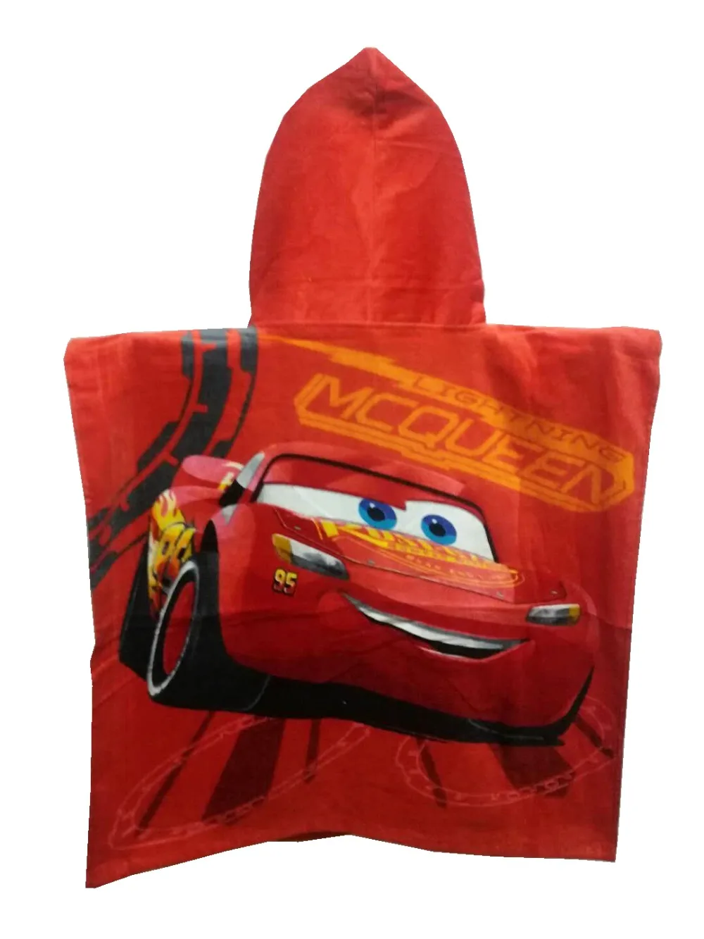 Disney Mc queen cars100% хлопок, полотенце с капюшоном для девочек от 0 до 3 лет, полотенце для пляжа и бассейна, 50x115 см