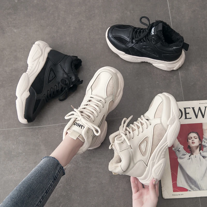 Женские кроссовки 2020 модная повседневная обувь женские удобные теплые на