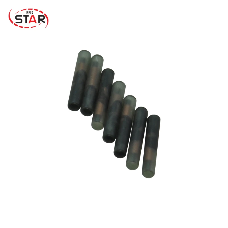 

(60pcs/lot) popular2.12X12mm 125KHz Rfid Animal Glass Tag implantable Dog CatCow FDX-A Microchip For Pets Dog/FIsh/Cats/Cow/Pig