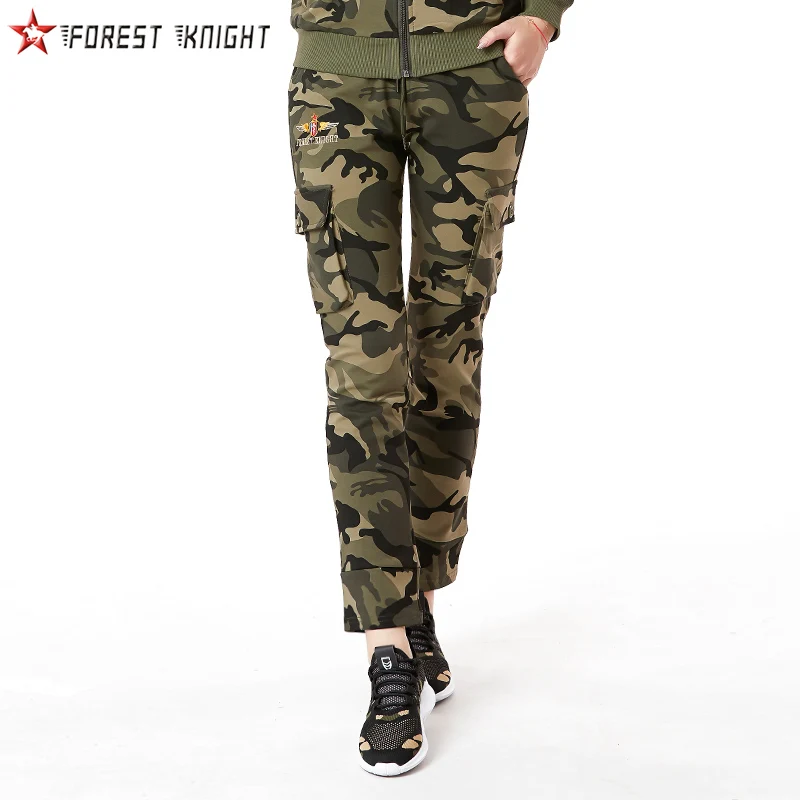 Camo Pants Камуфляжные комплекты, спортивный костюм для женщин, походные куртки, брюки, костюм из двух частей, камуфляжный костюм для активного отдыха, модные вязаные Хлопковые женские комплекты - Цвет: Camo Pants