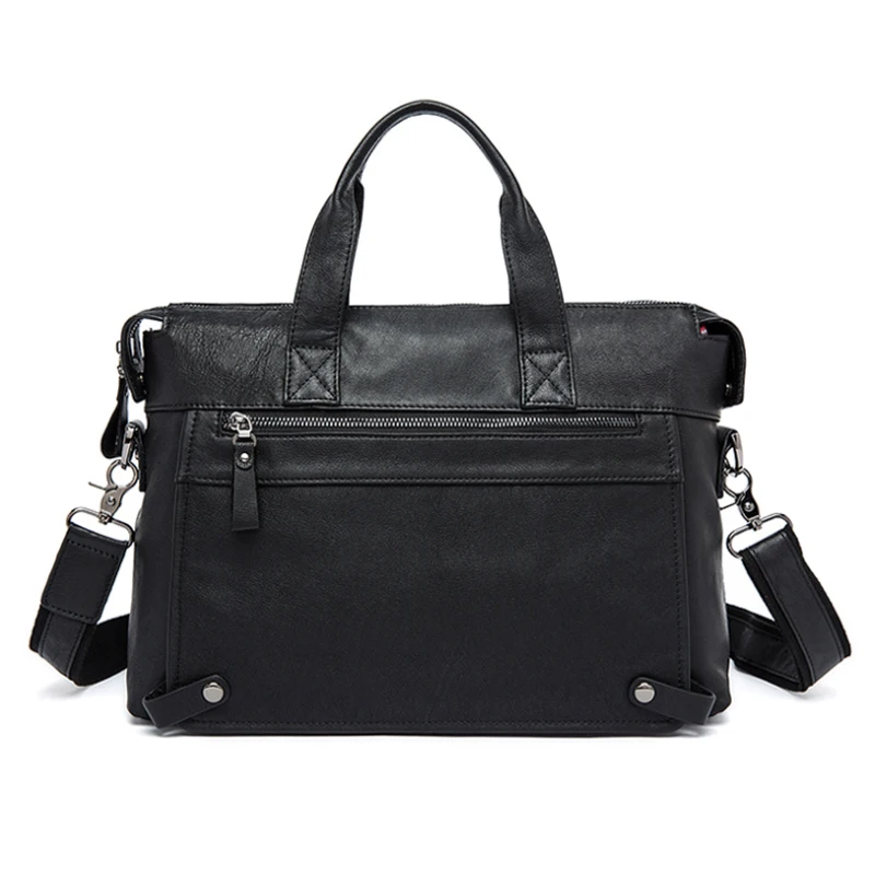 

Luufan men's genuine leather laptop bag 15 16 inch men's shoulder bags Male briefcases crossbody bag for men cowskin work totes