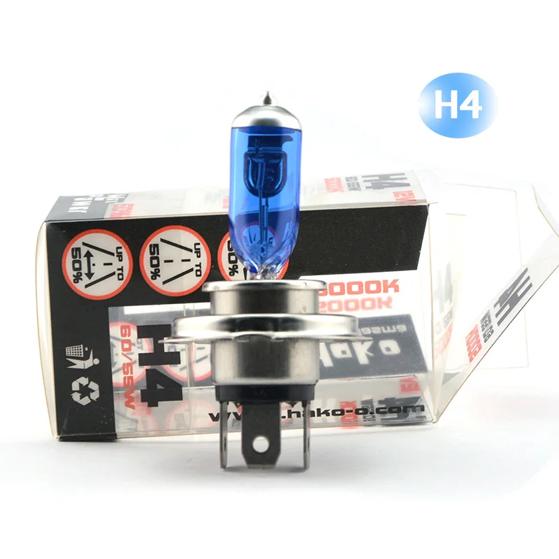 2 Pcs High quality Cool white 5000K 12V 55W H1 H7 H4 car auto halogen headlight bulbs honsco h7 24w 1800lm 5000k white light led high power car headlight kit dc12 18v 2 pcs