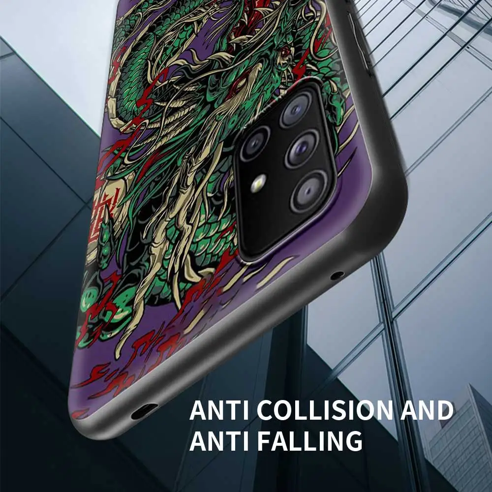 

Dragon Art Aesthetics Silicone TPU Phone Case For Samsung Galaxy A32 A52 4G A72 5G A51 A71 A21s A31 A12 A41 A01 A91 Cover Coque