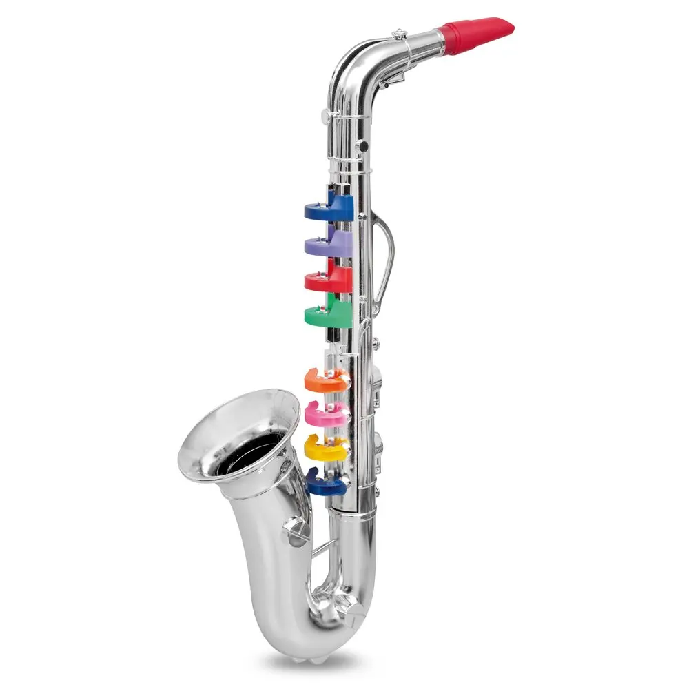 Silver K050030 детский саксофон детский подарок мини саксофон музыкальный инструмент реквизит детский музыкальный игровой инструмент детский симулятор - Цвет: Silver