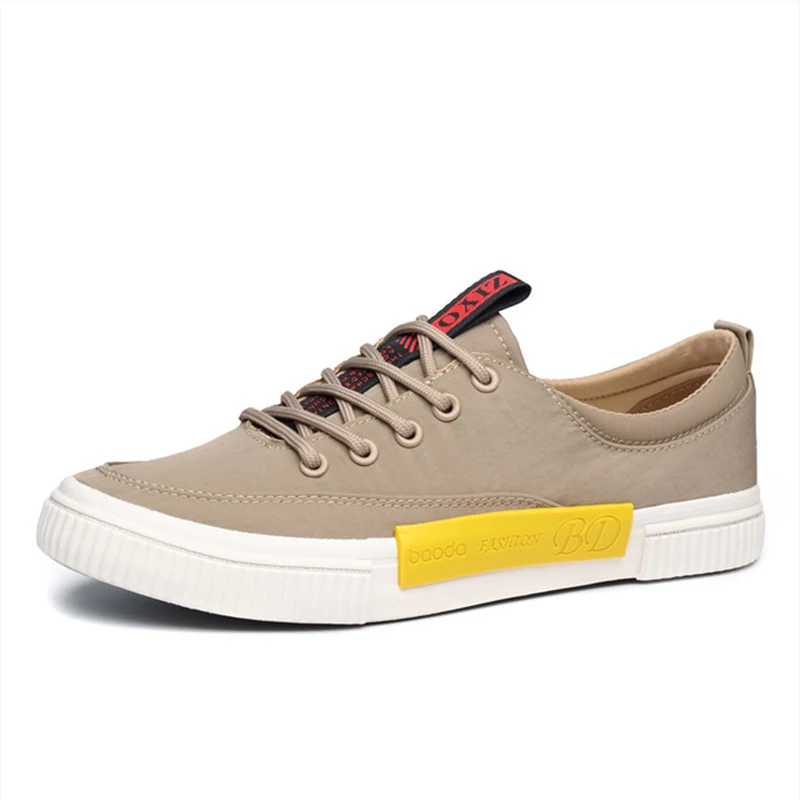 

2020 New Canvas Shoes Men Sneakers Trend Male Vulcanized Shoes Korean Fashion Black Res Men Shoes Autumn Man Sewing Flats Shoes