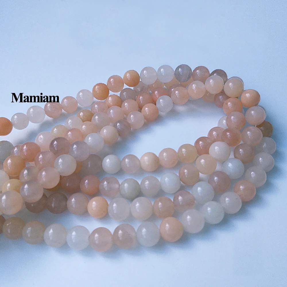 

Mamiam Natural Pink Aventurine Charm Beads 6-10mm Smooth Round Stone Diy Bracelet Necklace Jewelry Making Gemstone Gift Design