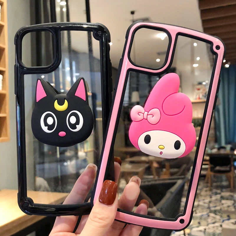 Для iphone XS Max X XR Sailor moon sakura melody полное покрытие Броня чехол для iphone 11 pro 8 plus 7 6S противоударный чехол+ подставка