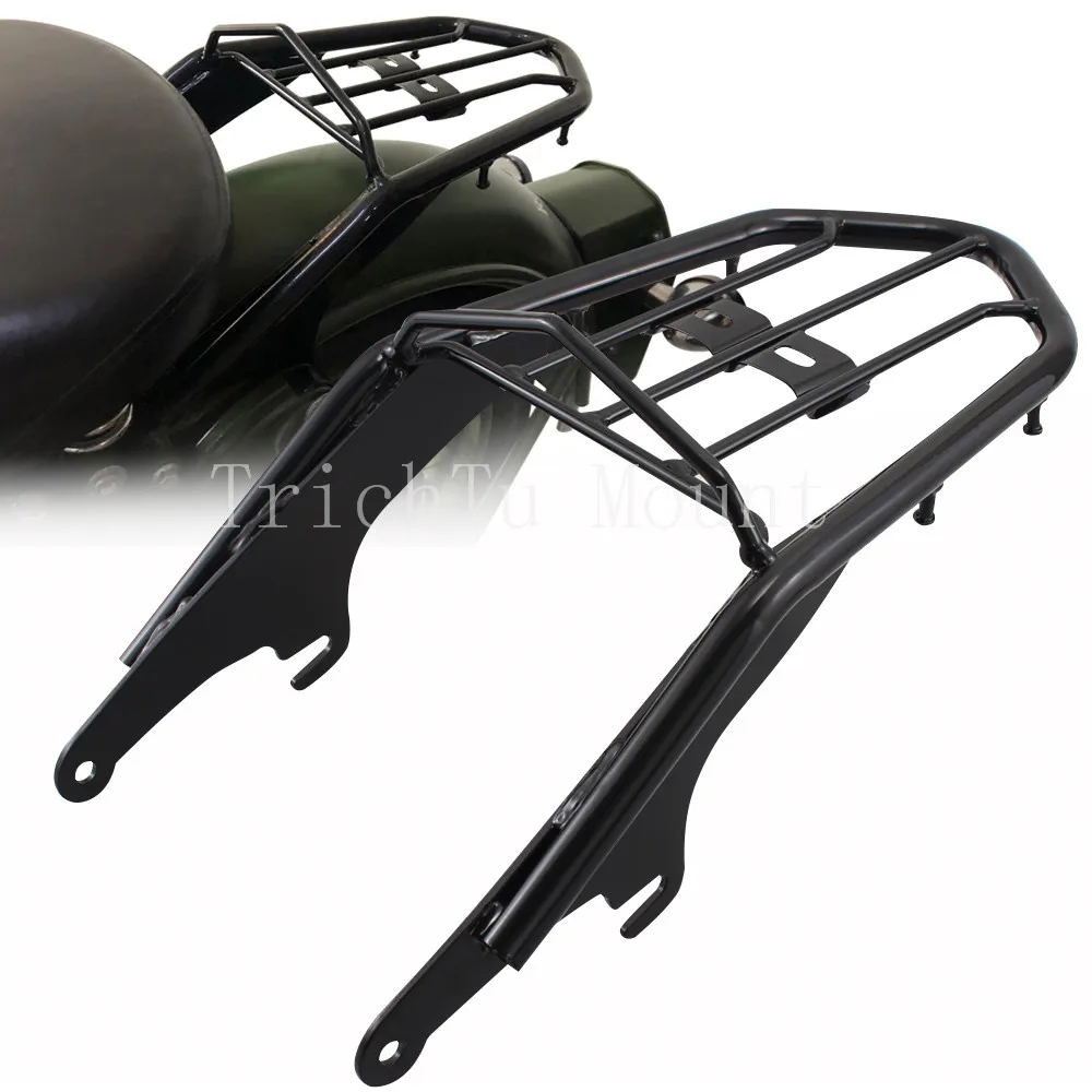 

Motorcycle Two-Up Luggage Rack Seat Bracket Gloss Black Metal For Royal Enfield Classic 500 Desert Storm Pegasus 350 Redditch