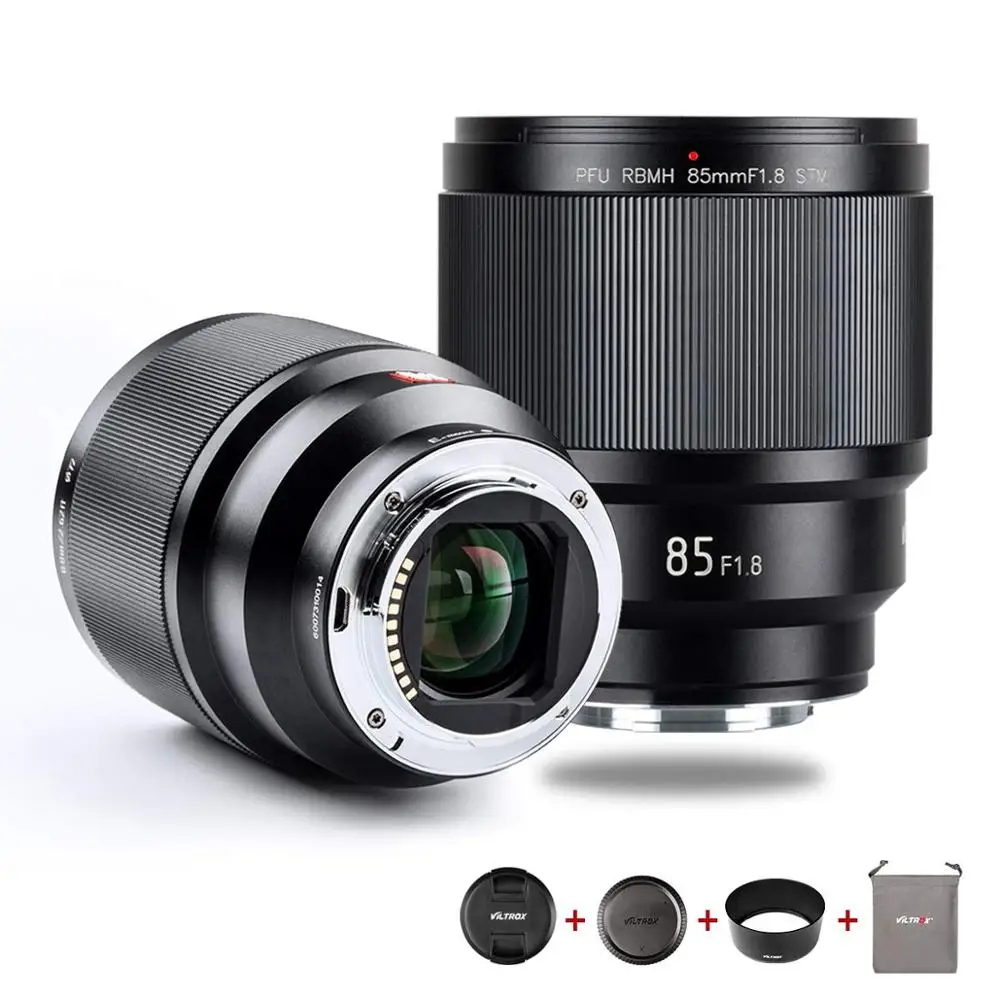 VILTROX PFU RBMH 85 мм F1.8 STM телеобъектив с автофокусом полной рамкой для камеры Sony E Mount |