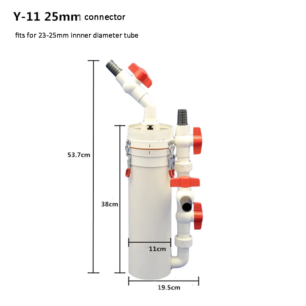 

DIY Fish Tank Filter Prefilter Unpowered Front Filter Sterilize Aquarium Filter Bucket