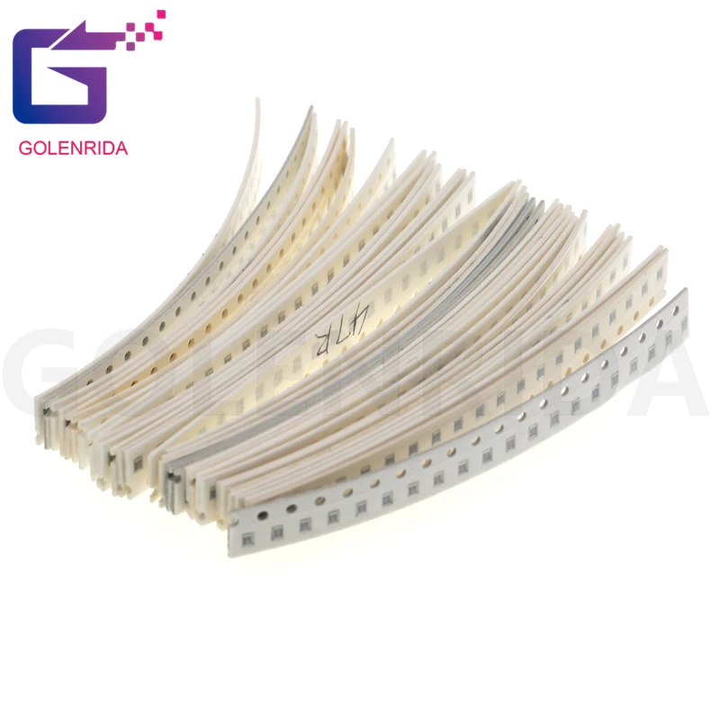 

80valuesX25pcs=2000pcs 0805 10ohm-910Kohm SMD Resistor Kit Assorted Kit 1% component diy samples kit
