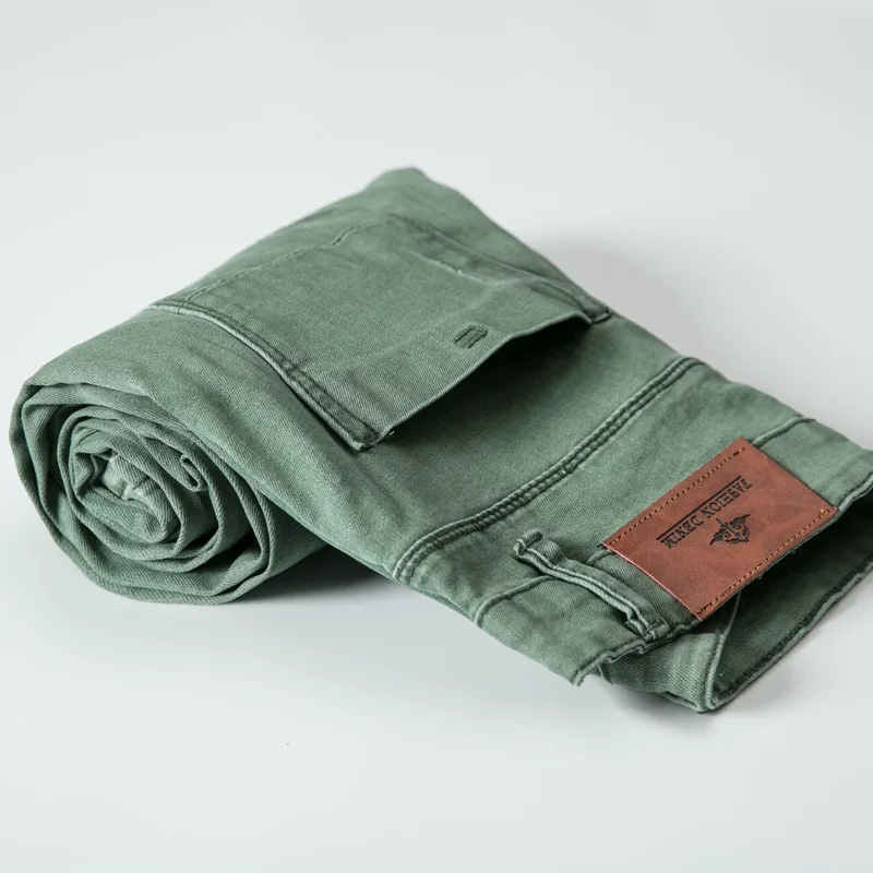 2020 New Jeans Men Fashion Casual High Quality Embroidery Straight Leg Thin Sofeten Stretching Cotton Big SIZE 28-38 | Мужская одежда