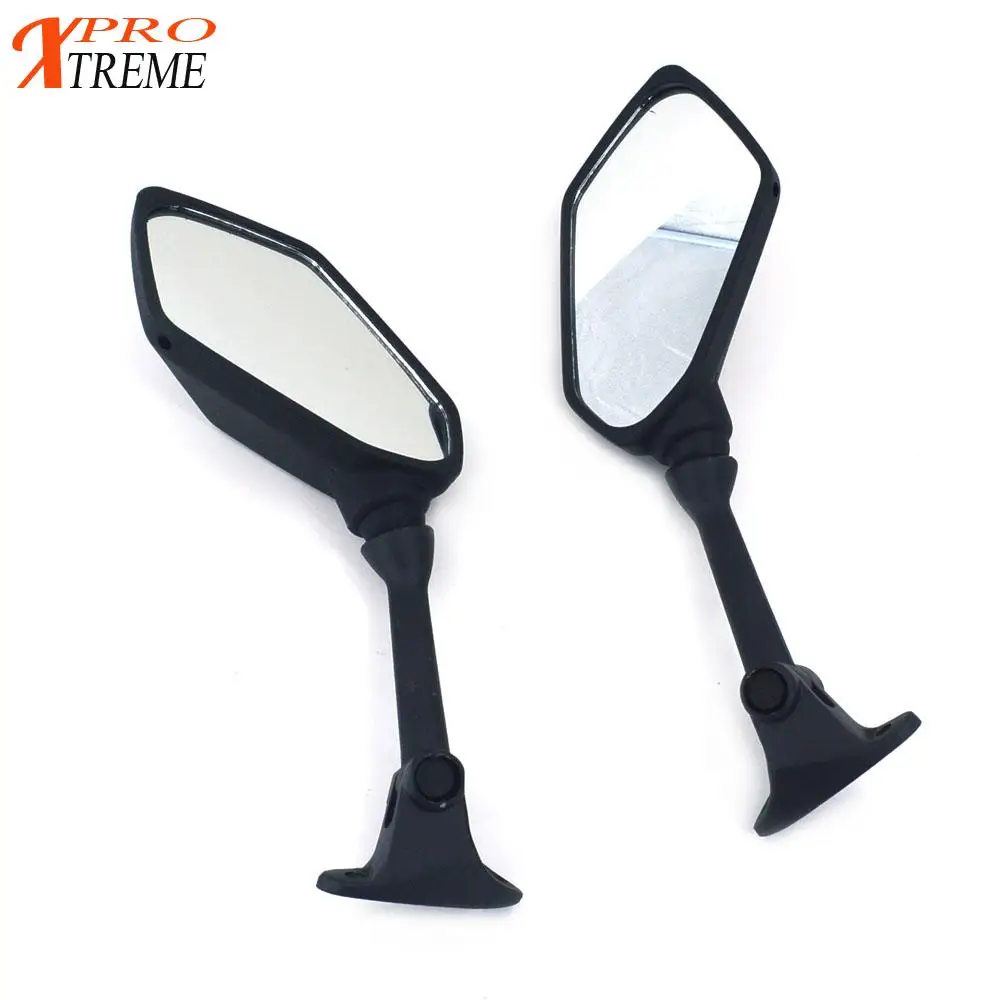 Мотоциклетные зеркала заднего вида 8 мм 10 черные боковые для KAWASAKI NINJA 650R 400R Z1000SX ER 6F