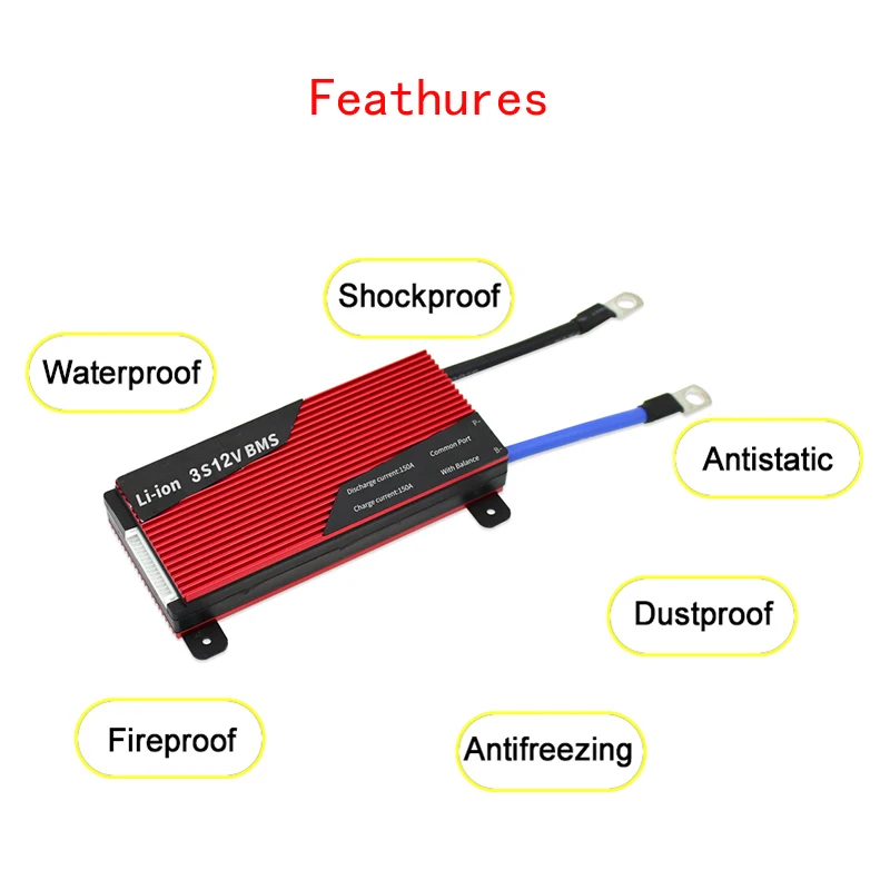 

4S 80A 100A 120A 150A 200A Lithium Battery BMS PCB For 12V LiFePO4 Battery Protection Circuit Board With Balance High Current