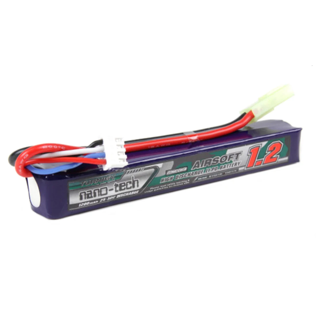 Hobbyking Turnigy Nano-Tech 1200 мАч 11,1 В 3 ячейки 25-50c Li-On батарея для пенные дротики бластер и водный гель бластер бусины