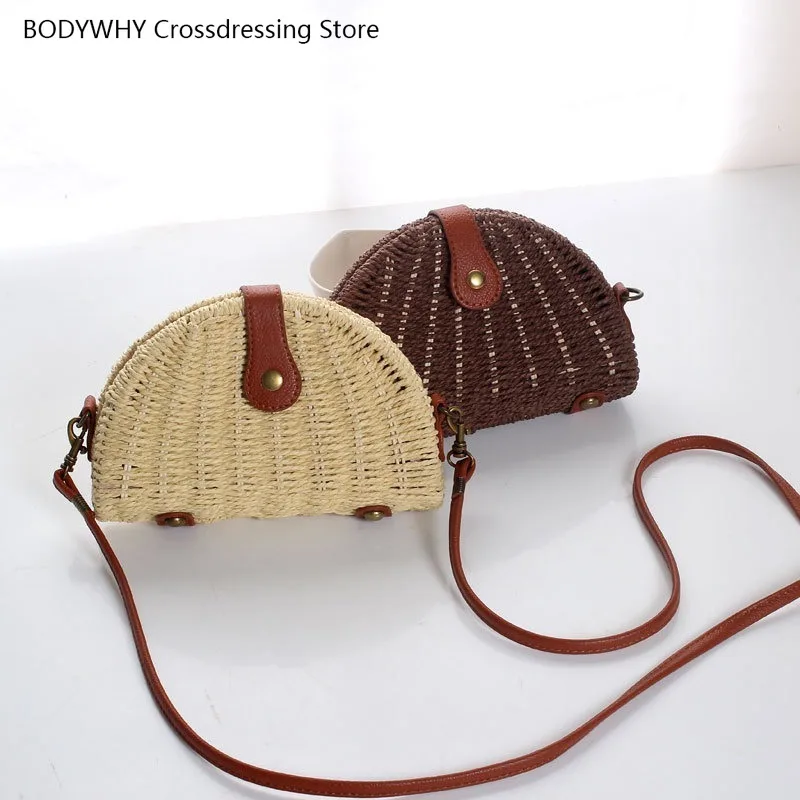 

Новая летняя женская сумка на плечо, Соломенная Сумка, маленькая сумка в стиле Харадзюку, сумка через плечо