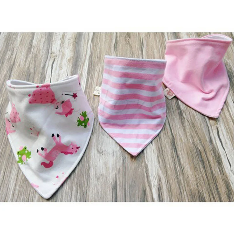 

3Pcs Baby Boy Girls Saliva Towel Bandana Bibs Dribble Triangle Kids Head Scarf