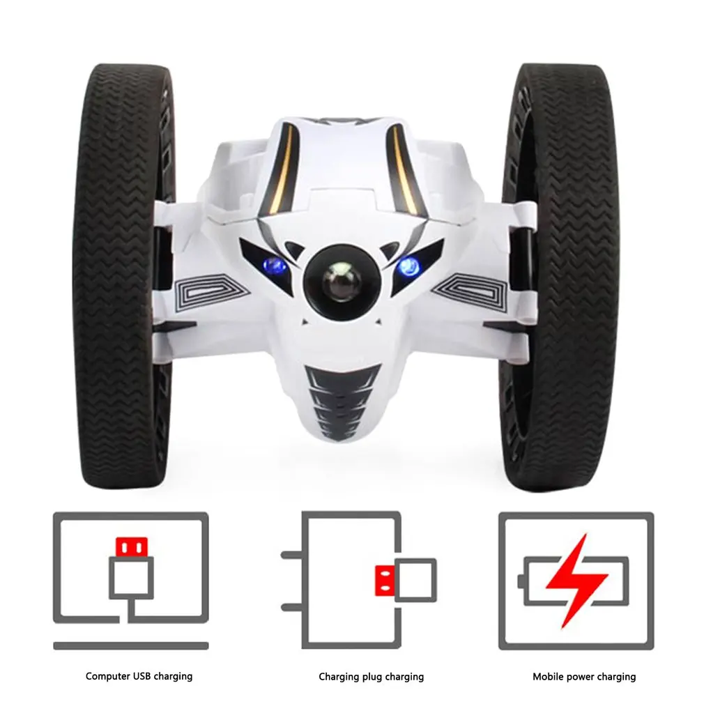 

High Speed Rc car RC Jumping Bounce Cars 4CH 2.4GHz with Flexible Wheels Remoter Robot Car toys Arbitrary Angle turning