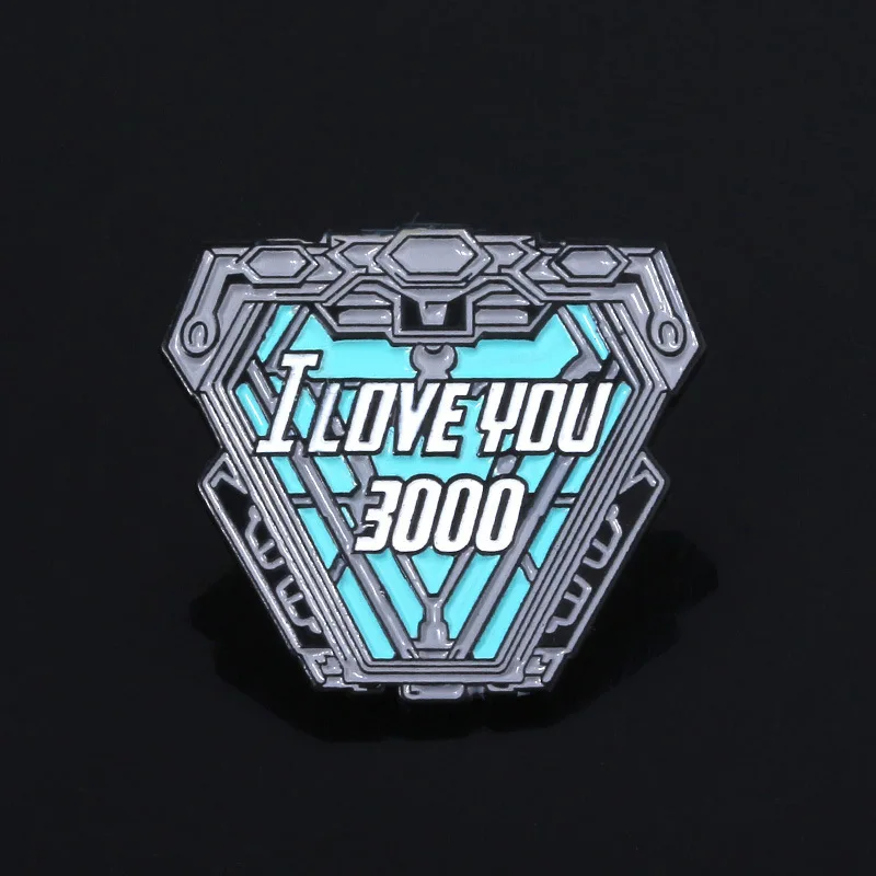 Мстители 4 Железный человек Tony Stark I love you 3000 раз капающая масляная брошь одежда рюкзак памятный значок