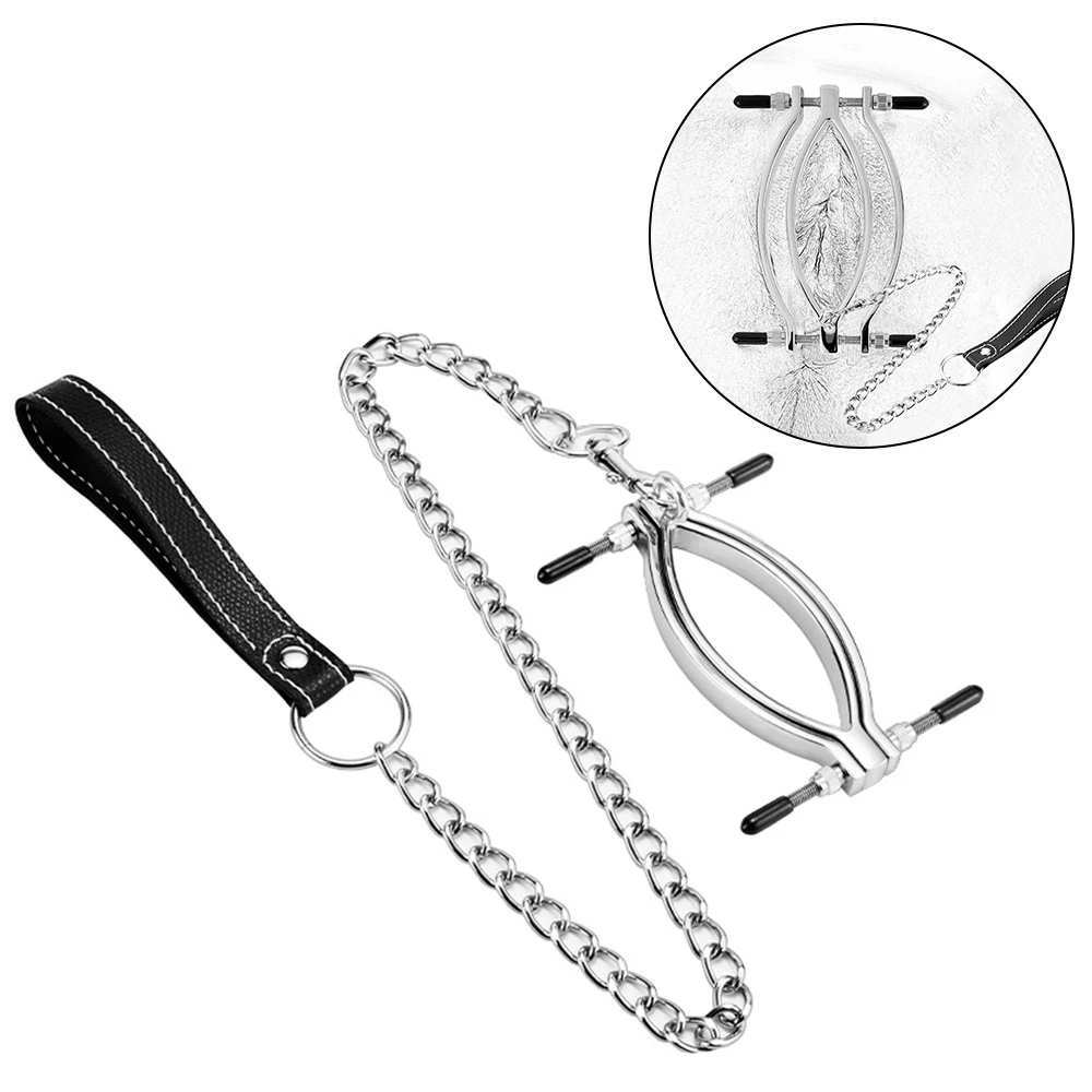 Клипса для стимуляции клитора из нержавеющей стали|Игры взрослых| |