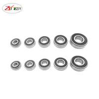 10Pcs/set 6200 6201 6202 6203 6204 6205RS High speed double-sided plastic sealed deep groove ball bearing Main bearing of motor