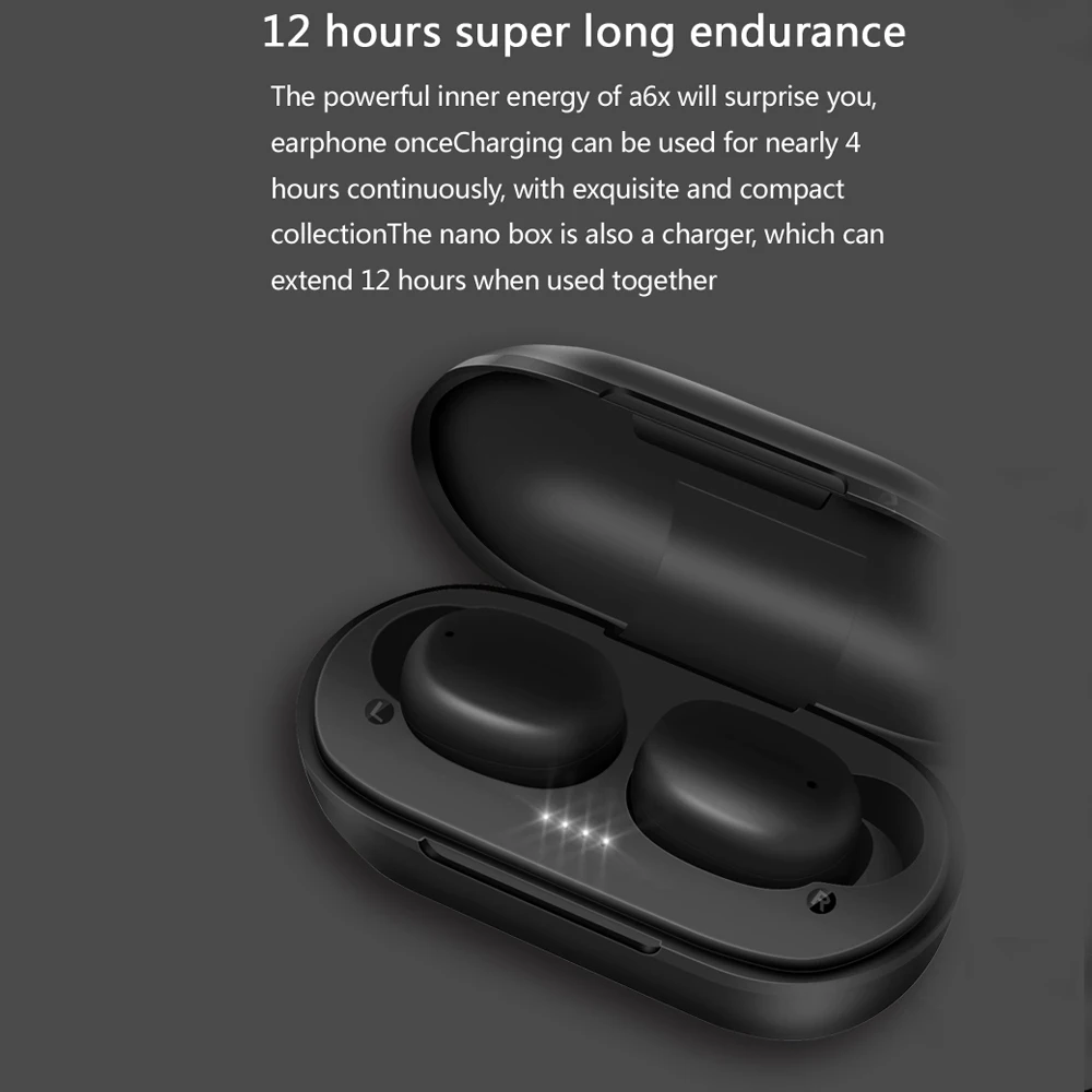 A6X PK GT1 Bluetooth наушники 5,0 TWS HD стерео беспроводные наушники сенсорное управление наушники музыка Спорт гарнитура 310 мАч Внешний аккумулятор