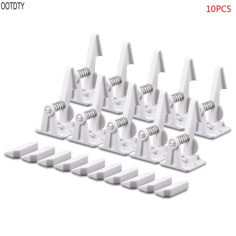 10 шт./упаковка невидимые замки для безопасности детей|Замки и блокираторы ящиков|