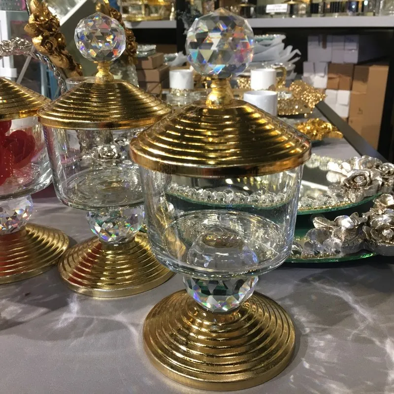 Металлический Пьедестал стеклянная декоративная сахарница тек 1 шт | Дом и сад