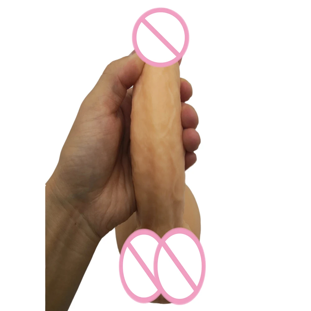 23*3 5 см супер Реалистический Пенис гибкий мягкий пенис утешение вибратор секс с