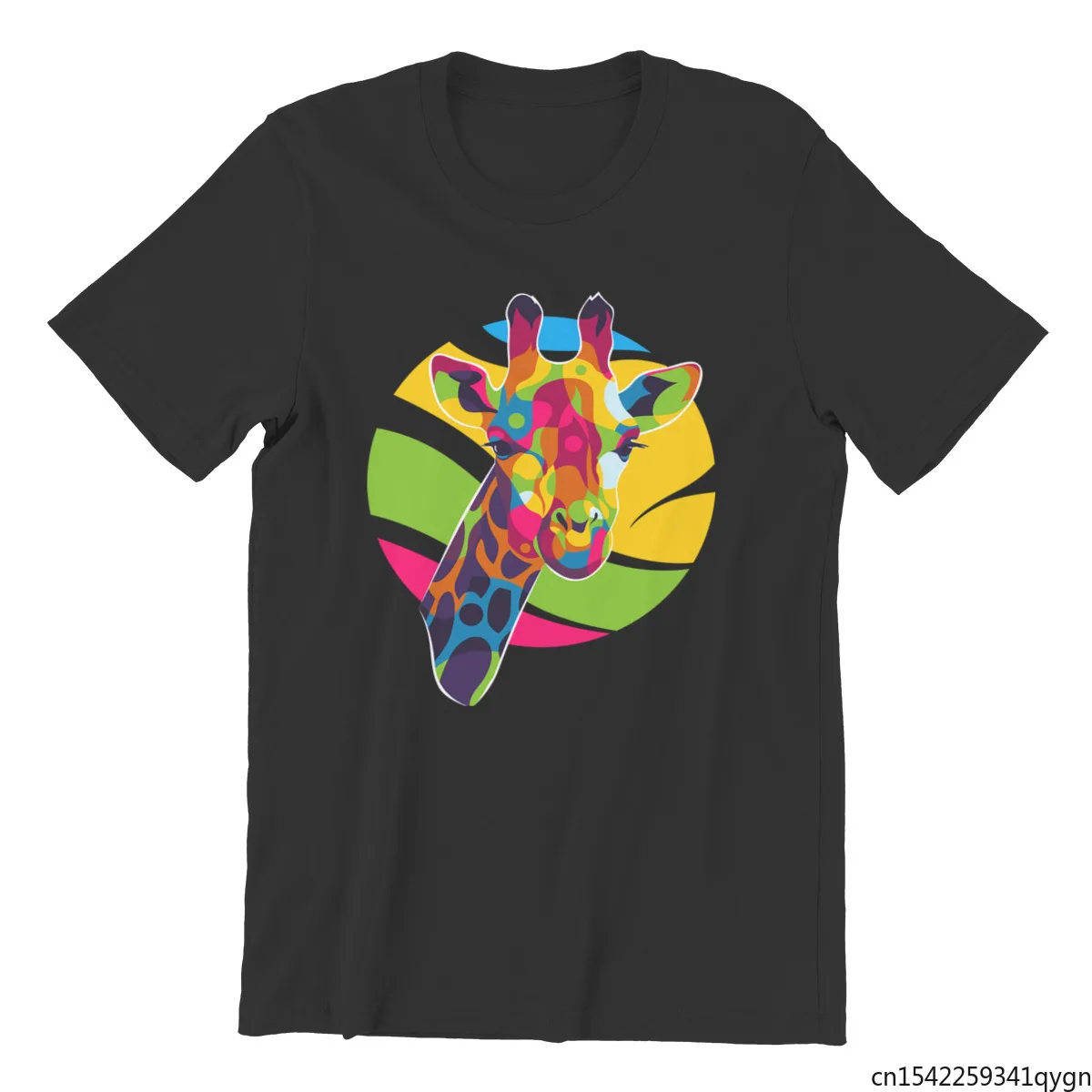 

Men's T-shirt The Giraffe Portrait Cute Graphic Men Clothing