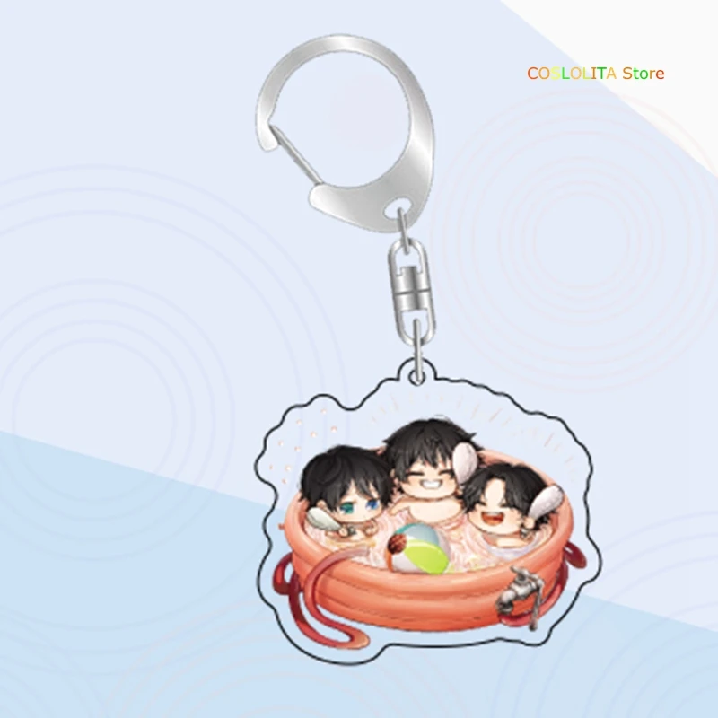 Anime Division Rap Battle Hypnosis Mic Cute Keychain Collection Cartoon Keyrings School Bag Itabag Pendant Xmas Gifts | Тематическая