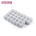 10 шт., силиконовые бусины в виде букв, 12 мм