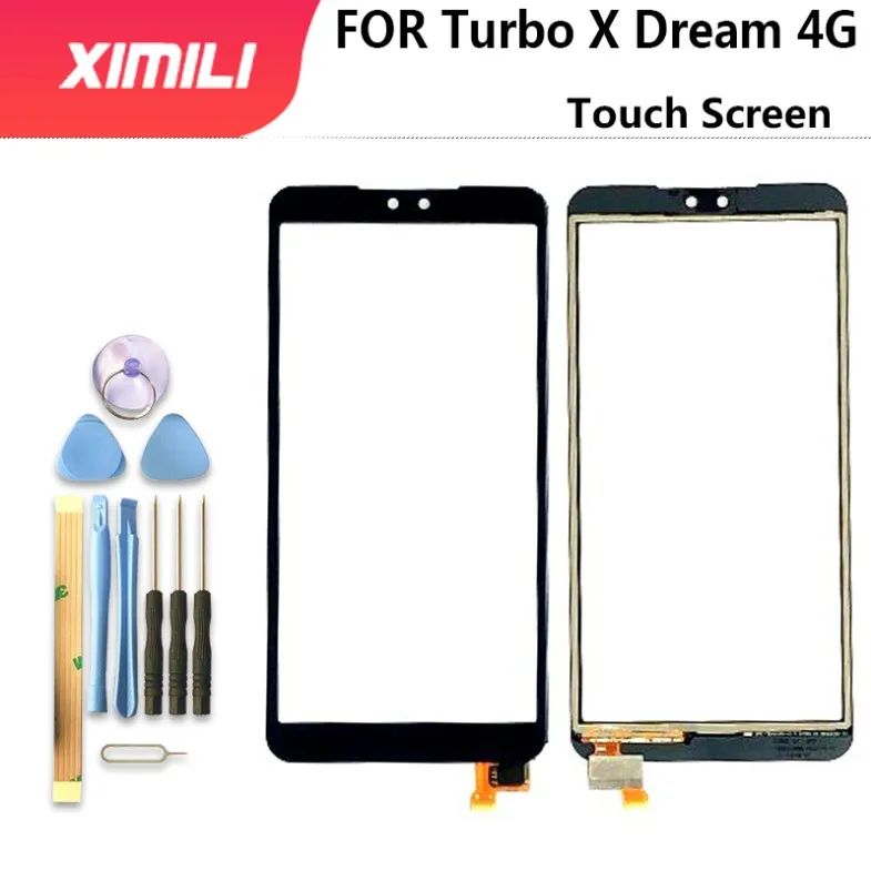 

Новинка 5,45 дюймовая панель для Turbo X Dream 4G сенсорный экран стекло дигитайзер панель объектив Сенсорное стекло Бесплатный клей + инструменты