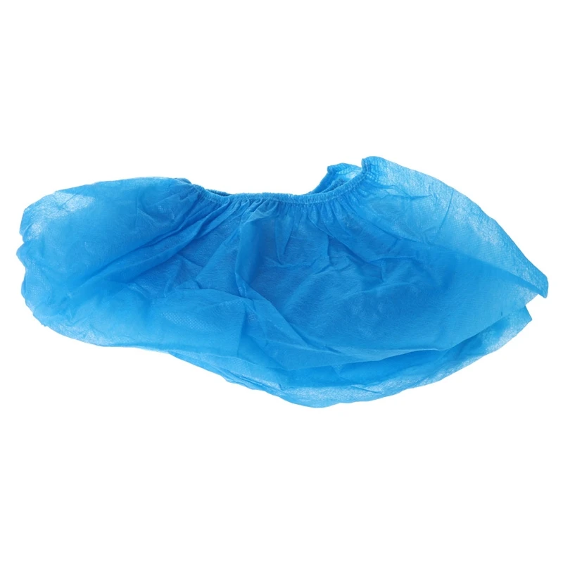 

100 Pcs Disposable Shoe Covers Indoor Cleaning Floor Non-Woven Fabric Overshoes Family Guests Tools