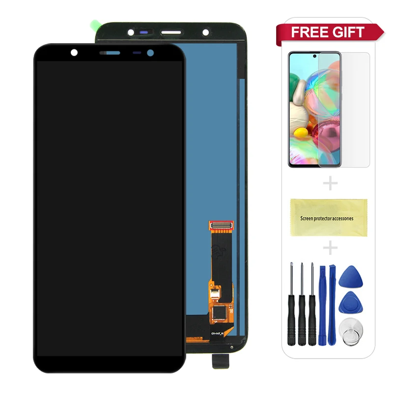 Настройка яркости экрана J810M для Samsung Galaxy J8 2018 J810 SM ЖК дисплей сенсорный экран