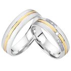 1 пара для пары под заказ, обручальные кольца для мужчин и женщин Любовь Альянс кольцо 18k, позолоченное Ювелирное кольцо из титана имя гравировка