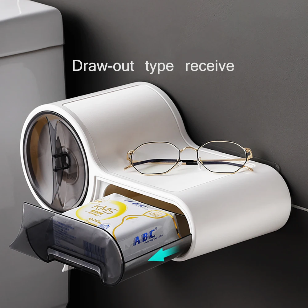 Диспенсер для туалетной бумаги держатель коробка бумажных салфеток в ванную