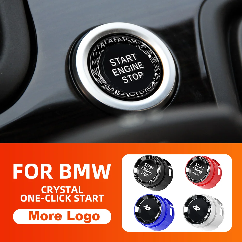 

for BMW 5 Series F10 X1 E84 Car Engine Start Button Replace Cover Stop Switch Accessories car Decor