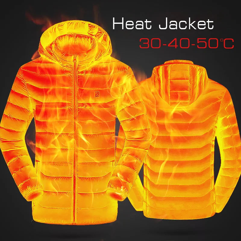 

Chaqueta De Lana Con Calefacción Usb Para Hombre, Parkas Con Termostato Inteligente, Desmontable, Impermeable, Para Invierno2021