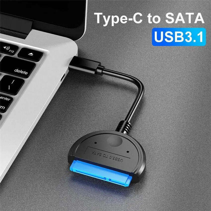 USB 3.1 Type C SATA Cable Converter Male to 2.5'' HDD SSD Drive Wire Adapter Wired Convert USB3.1 SATA3 22Pin for Computer |