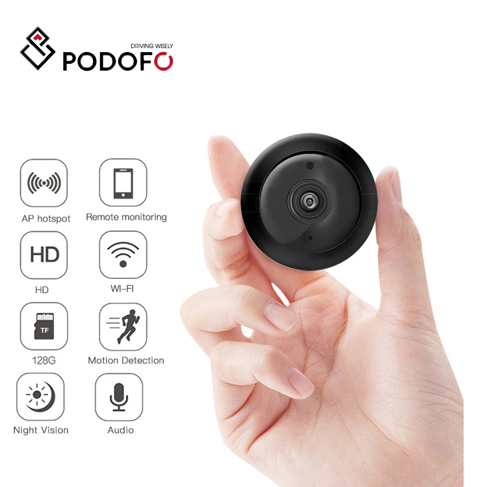 Мини камера Podofo Wierless с поддержкой Wi Fi 720P 4g|Камеры видеонаблюдения| |