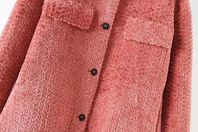 Woah 2019 SD2 ms - 6094-85 European and American wind new fleece jackets thickening shirt | Женская одежда