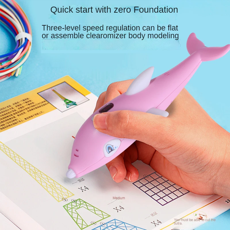 Детская 3D Ручка для рисования с ЖК-экраном совместимая пла-нитью игрушка детей