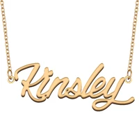 necklace with name kinsley for his her family member best friend birthday gifts on christmas mother day valentines day