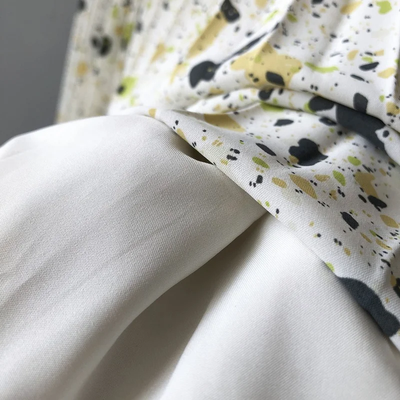 

2021 New Fashion Summer High Waist Casual Pleated Skirt Bohemian Long Floral Printed Women Skirts Vintage