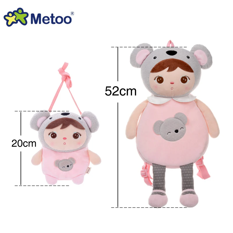 Симпатичный плюшевый рюкзак Metoo кепппель Ангела Кролик коала панда школьные