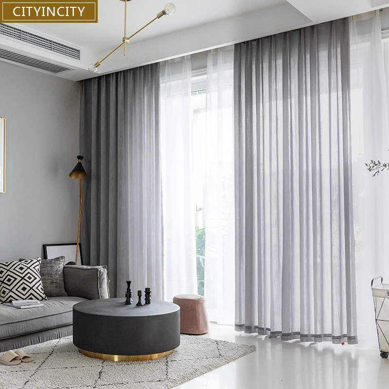Белая Современная занавеска cityity для гостиной жаккардовые полоски кухонная