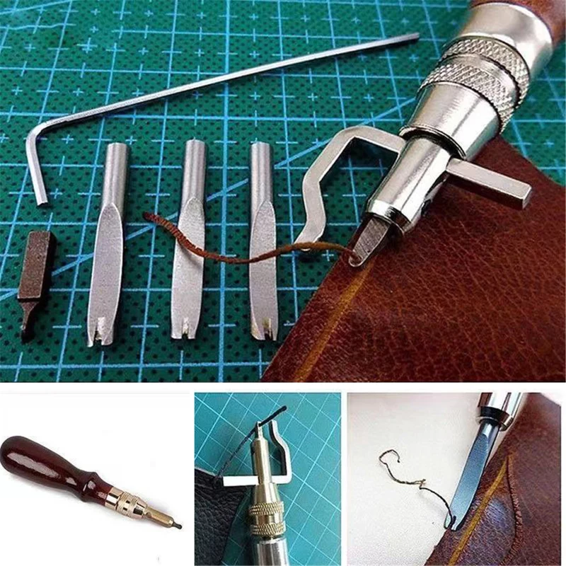

273pcs Leather Crafting Tools And Supplies With Leather Tool Box Cutting Mat Hammer Stamping Tools Needles Snaps And Rivets Kit